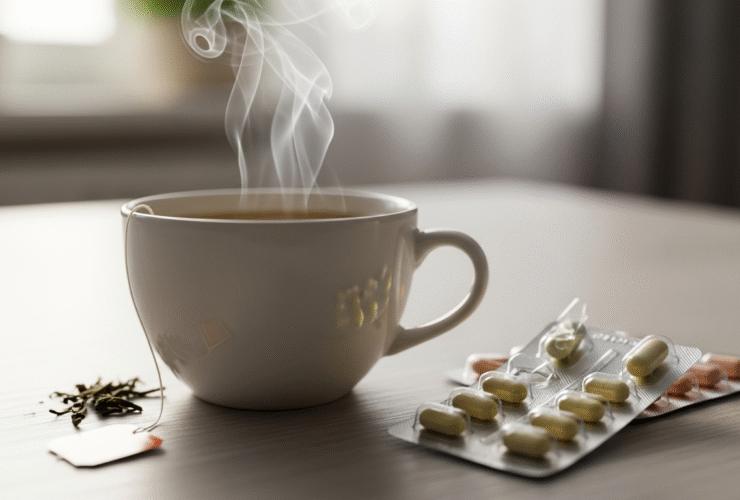 Czy leki można popijać herbatą?