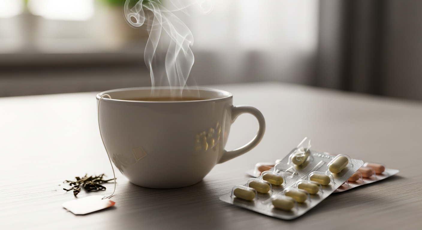 Czy leki można popijać herbatą?