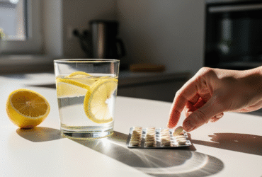 Czy leki można popijać wodą z cytryną?
